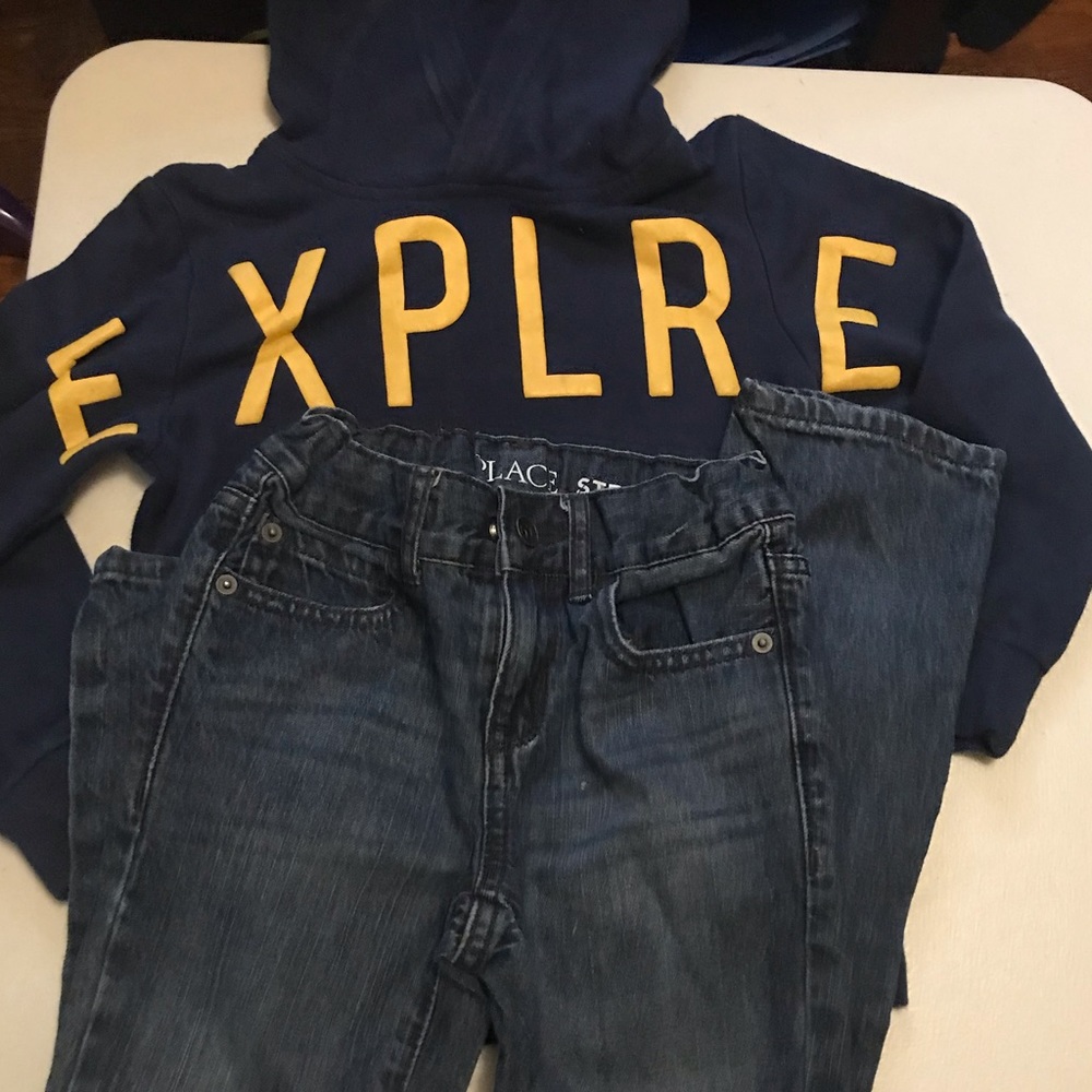 BUNDLE  H&M HOODIE CHILDRENS PLACE JEANS 5